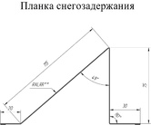Планка снегозадержания (Юг)