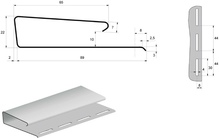 J-Профиль широкий (наличник)